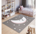 Detský koberec PINKY DF02A Mesiac sivý