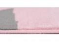 Detský koberec PINKY Z414C Puzzle sivý, ružový