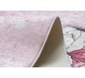 Detský koberec protišmykový BAMBINO 2185 Balerína, mačka ružový