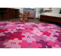 Dětský koberec PUZZLE fiolet