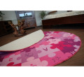 Dětský koberec PUZZLE fiolet kruh