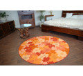 Detský koberec PUZZLE oranžový kruh