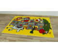 Dětský koberec Rainbow 11120/150 - Exotická zvířátka, žlutý