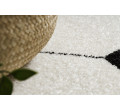 Detský koberec SILVER lopta čierny / biely
