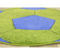 Detský koberec Weliro  lopta, zelený / modrý
