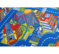 Detský metrážny koberec BIG CITY modrý