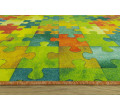 Detský metrážny koberec Puzzle viacfarebný