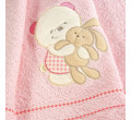 Detský uterák s kapucňou BABY 32 ružový