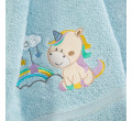 Detský uterák s kapucňou BABY 34 modrý