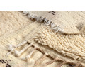 Ručně tkaný vlněný koberec BERBER BJ1124 Boujaad berber Boho, béžový / černý