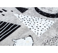 Dětský koberec JUNIOR 51974.802 medvídci, šedý