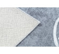 Detský koberec JUNIOR 52106.801 abeceda, sivý 