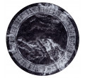 Koberec MIRO 51199.807 mramor / řecký, černý / bílý kruh
