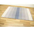 Šnúrkový obojstranný koberec Brussels 205248/10310 modrý/krémový