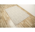Šnúrkový obojstranný koberec Brussels 205647/10610 lístie, svetlobéžový / krémový