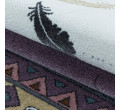 Detský koberec Funny indián, fialový / krémový 