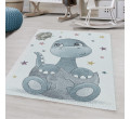 Dětský koberec Funny drak, modrý / krémový