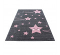 Dětský koberec Kids hvězdičky růžový