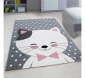 Detský koberec Kids Mačička ružový