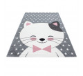 Dětský koberec Kids Kočička růžový