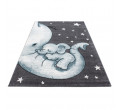 Detský koberec Kids Spiaci sloník modrý