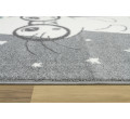 Detský koberec Lima 9377C Zajačik s okuliarmi sivý / krémový