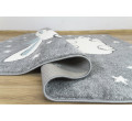 Detský koberec Lima 9377C Zajačik s okuliarmi sivý / krémový