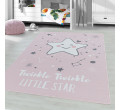 Detský protišmykový koberec Play hviezda ružová