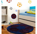 Dětský koberec Fun míč, granátový kruh