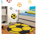 Detský koberec Fun loptička kruh, žltý 
