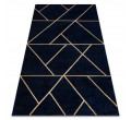 Koberec EMERALD exkluzivní 1012 glamour, styl geometrický granátový / zlatý