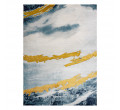 Koberec EMERALD exkluzívny 1023 glamour, styl abstrakcia modrý / zlatý