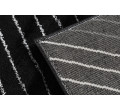 Koberec EMERALD exkluzívny A0084 glamour, styl, linie, geometrický čierny / strieborný