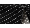 Koberec EMERALD exkluzívny A0084 glamour, styl, linie, geometrický čierny / strieborný