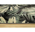 Koberec Free 18190/983 Listy Palmy zelený / grafitový