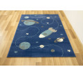 Detský koberec Kids 534547/94955 Jeans Kosmos modrý / tyrkysový