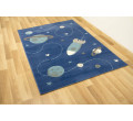 Dětský koberec Kids 534547/94955 Jeans Kosmos modrý / tyrkysový