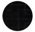 Koupelnový kobereček SUPREME LINES linie, černý kruh