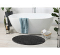 Kúpeľňový koberček SYNERGY glamour / lurex, sivý kruh