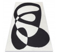 Koberec MODE 8531 abstraktný, krémový / čierny 