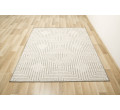 Šnúrkový koberec Panorama 8435 Romby - sivý / krémový