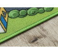 Detský koberec REBEL ROADS Country life 90 Dedina, protišmykový - sivý