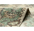 Ručne tkaný vlnený koberec Vintage 10005 ornament / kvety, béžový / zelený