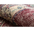 Ručne tkaný vlnený koberec Vintage 10664 rám / kvety, bordový / béžový