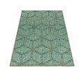 Šnúrkový koberec Bahama 3D romby zelený 