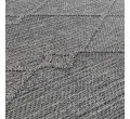 Šňůrkový koberec Patara boho šedý
