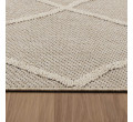 Šnúrkový koberec Patara romby béžový