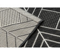 Koberec SIZAL FLAT 48731690 štvorčeky, romby, geometrický, sivý / krémový 