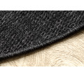 Šnúrkový koberec SIZAL TIMO 5979 outdoor čierny kruh 
