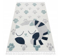 Detský koberec YOYO GD59 biely / sivý - mačička